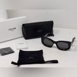 💯Authentic CELINE Cat-Eye Sunglasses Black frame
